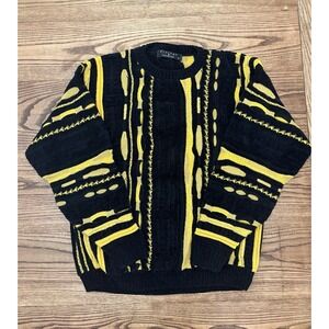 Vintage Protege Collection Men's Small Textured 3D Cosby Coogi-Like Sweater